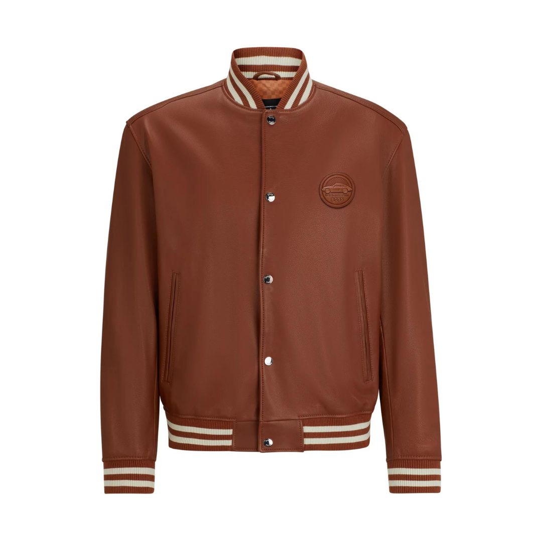 Morlo PS Porsche X Boss Leather Bomber Jacket 50506357 Robinsons of Bawtry