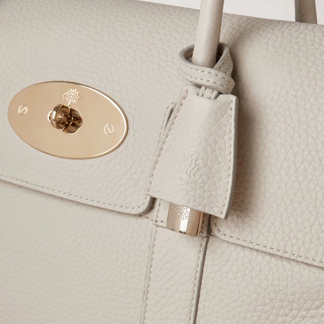 Mulberry beige bayswater pebbled leather bag on sale