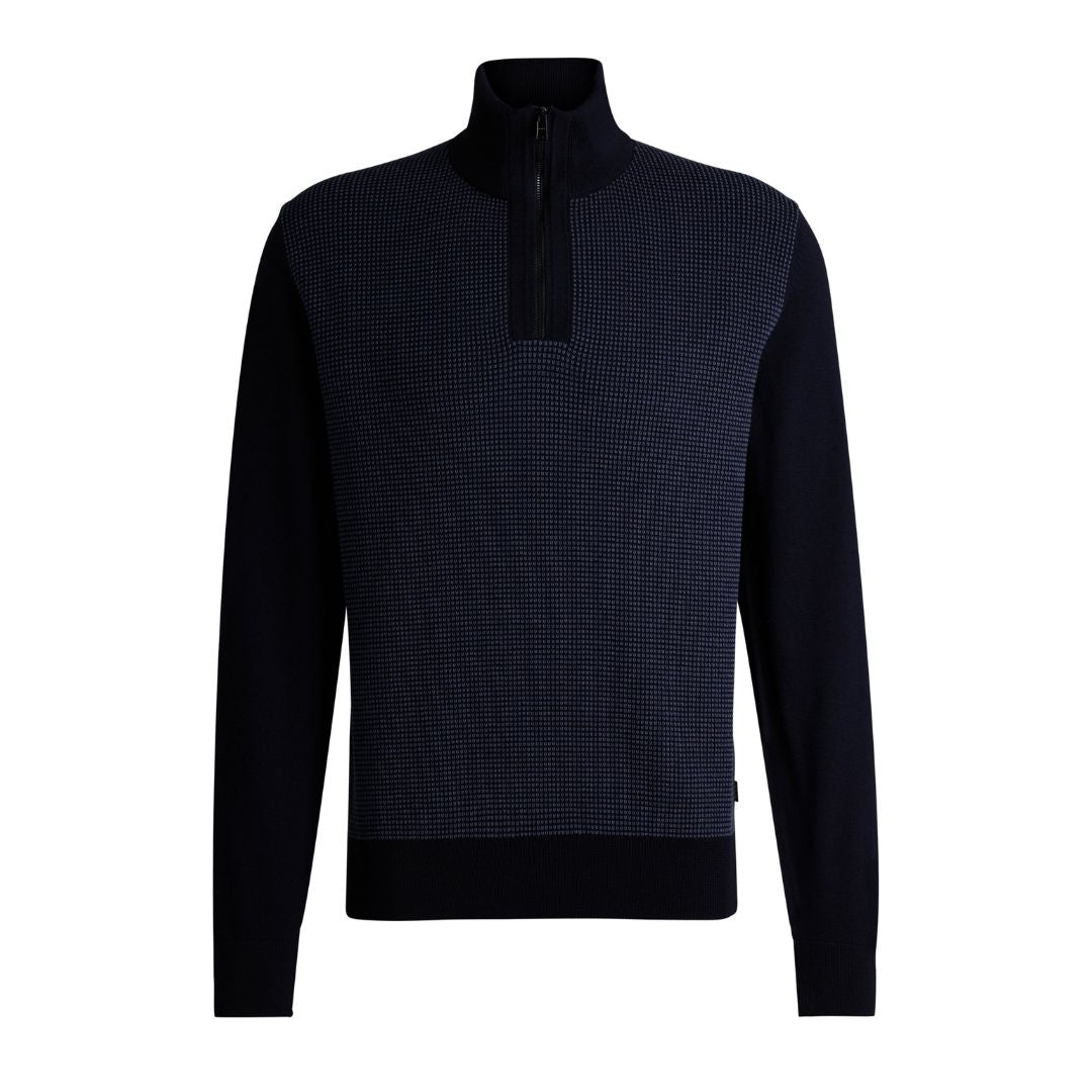 Mens black boss jumper best sale