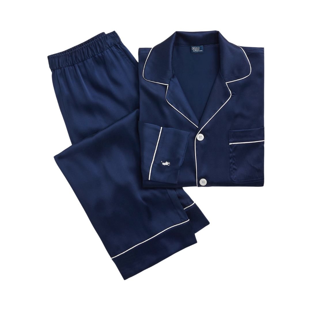 Silk polo sale pajamas